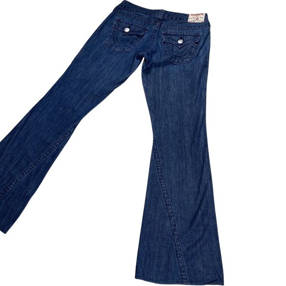 True Religion Jeans Women's Size 26 Medium Wash Joey Low Rise Flared Denim y2k - Picture 12 of 12